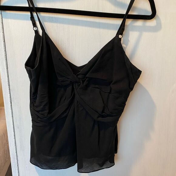Satin Black Night-Out Top - Picture 4 of 7